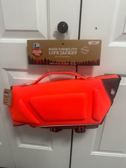Arcadia Trail High Visibility Dog Life Coral Jacket *Multiple Sizes Available*