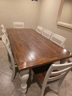 Dining table and chairs