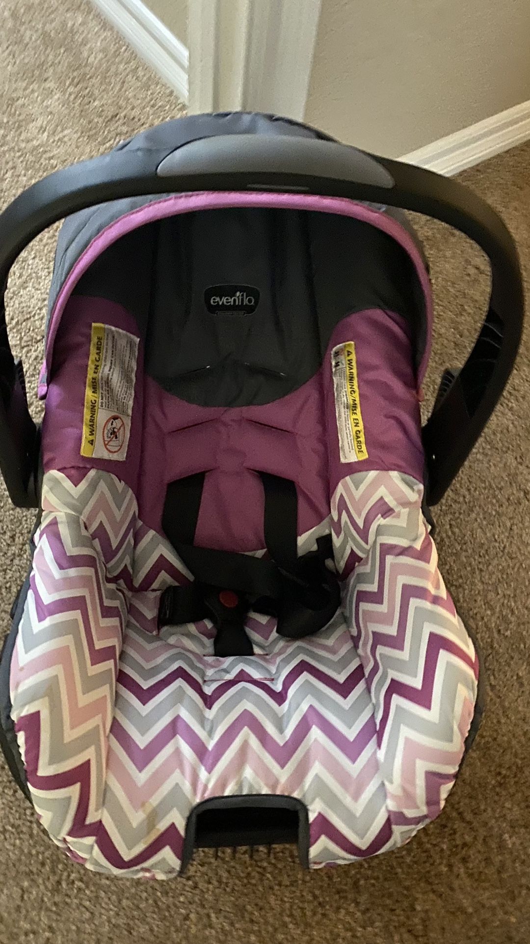 New Purple Infant Car Seat