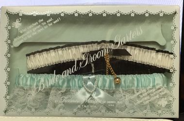 Bride and Groom garter set