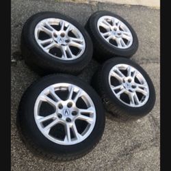 4 X 245/50r17 5x4.5 5x114.3 Stock Acura TL TSX Honda Accord Civic Camry Ford Mustang Civic Sentra Altima rims Wheels 80% Treads Tires !!