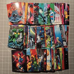 1992 Marvel Masterpieces Complete Base Set (#1-100 Card Set)