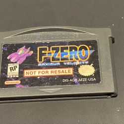 F-zero Not For Resale  GBA