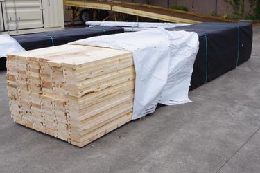 [126] BELCO XT Trim 2x8, Most, if not all, are 18' Long, Preservative Treated by Wolman AG, a safe water-based, non-metallic wood preservative surface