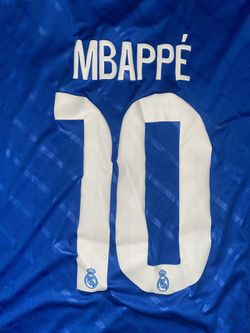 Mbappe Madrid Blue Jersey Size Large