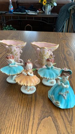 Vintage Porcelain Figurines and Vases