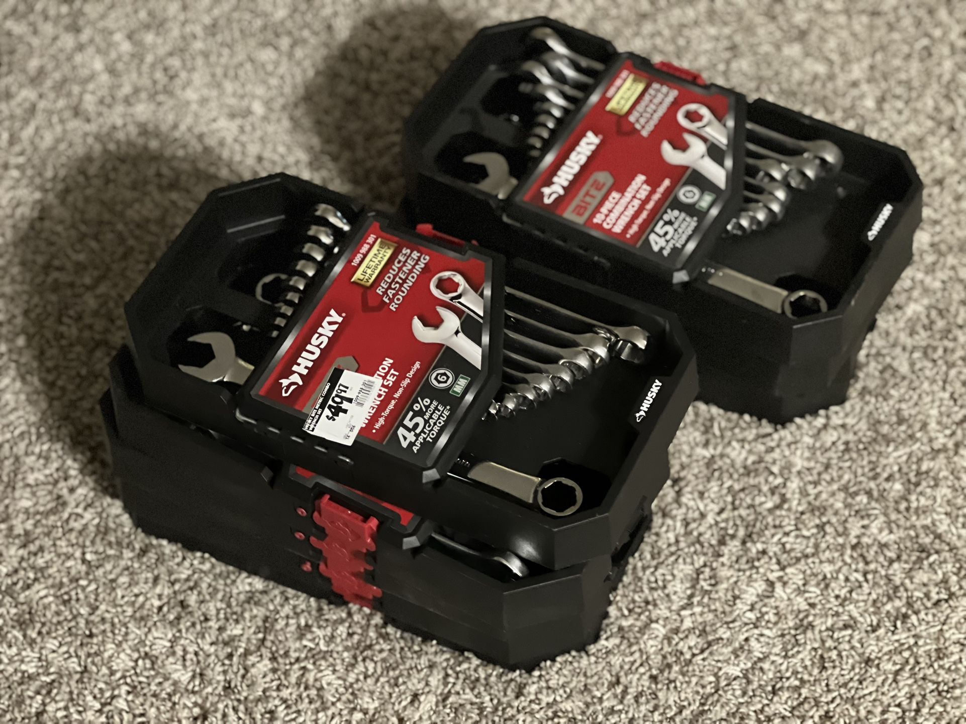 Husky BITE SAE Combination Wrench Set (10-Piece) HBCW10XLS