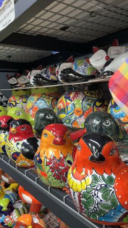 Talavera pot and decorations  ( price vary )