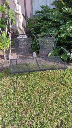 Outdoor Metal Bench