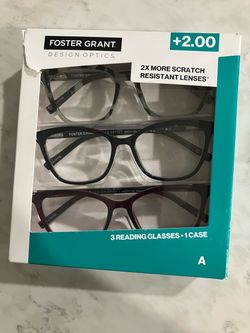 New pack of 3 Foster grant gasses +2