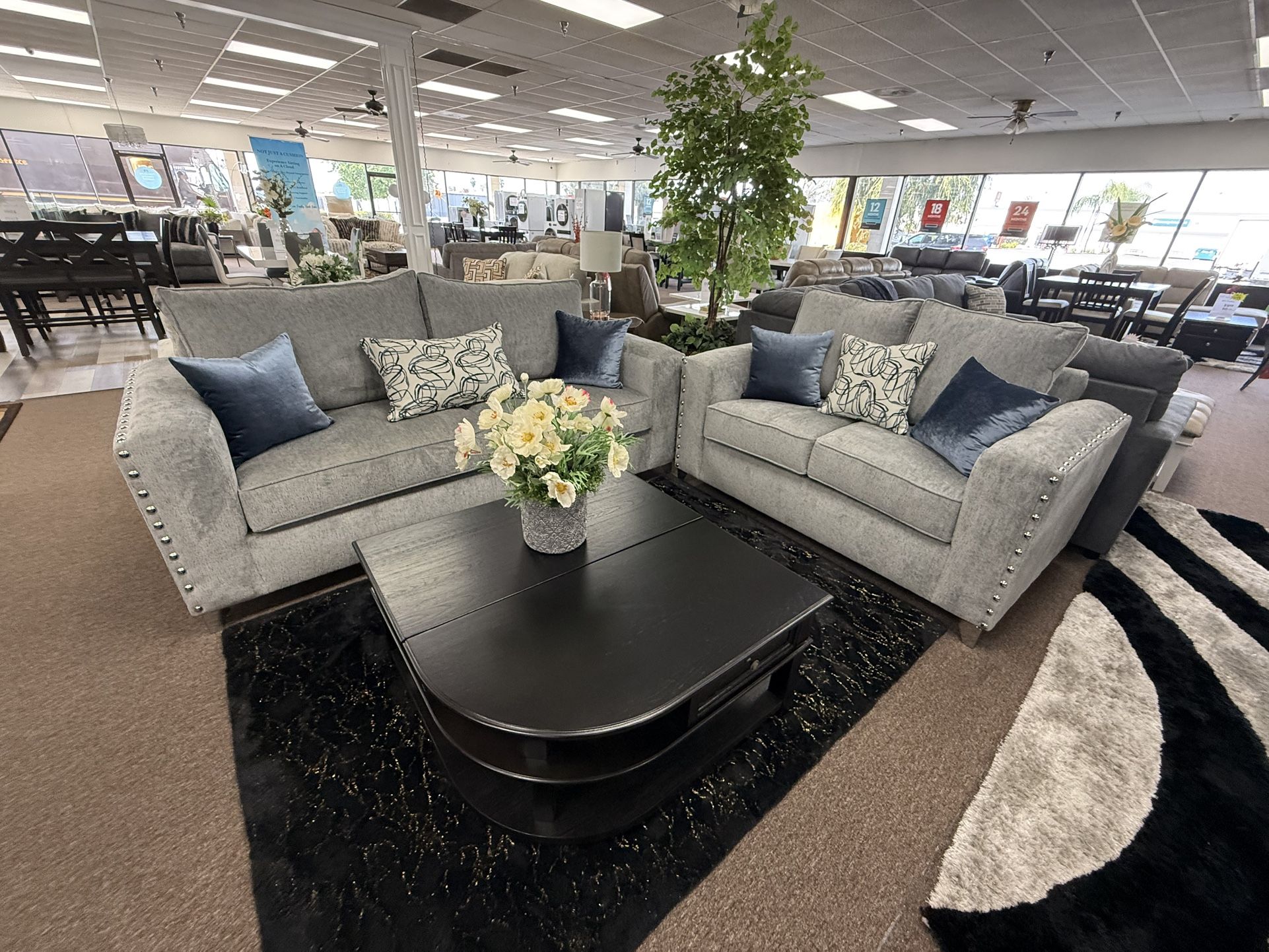 2 PC SOFA AND LOVESEAT