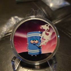 Stoner Stacker Southpark Towlie Cannabis 420 Collectable 1 Oz Silver Coin