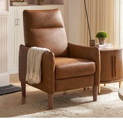 mopio Arthur Recliner Chair with 3 Positions, Accent Chair, Mid Century Modern Reading Chair, High Back Padded Support Comfy Sleeper Armcha