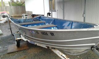 1988 Klamath Welded Aluminum Boat, 15hp Johnson 2stroke runs perfect ...