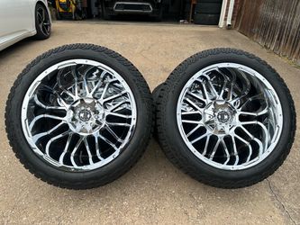 22x12 INCH 2CRAVE OFF-ROAD RIMS WITH 33x12.50R22 TIRES