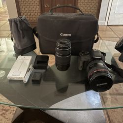 (NOT FREE) Canon EOS Rebel SL1 with 2 Lens (24-105mm EF 1:4 L IS USM & 55-200mm)