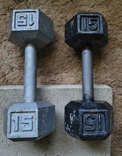 15 Lb Hex Dumbbells