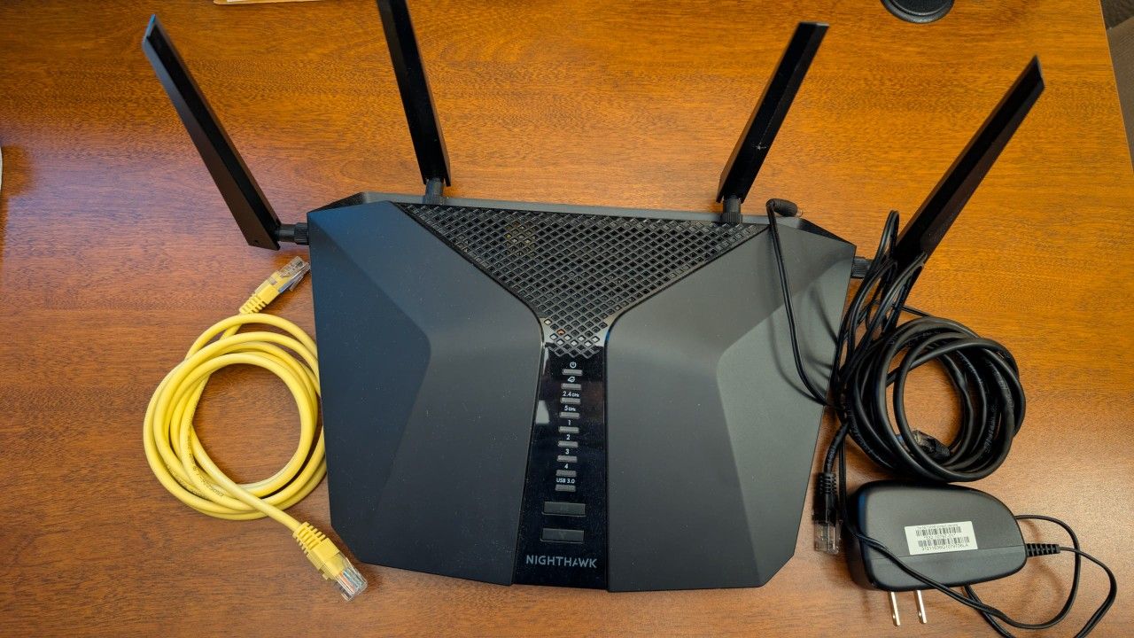 Nighthawk WiFi 6 router. Model RAX54