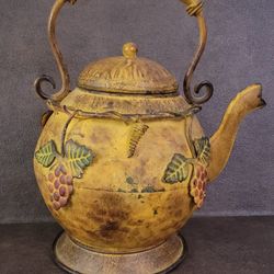 Metal Grapes and Vines TeaPot