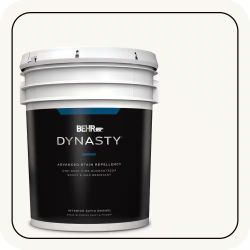 BEHR DYNASTY 5 gal. Ultra Pure White Satin Enamel Interior Stain-Blocking Paint & Primer