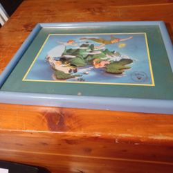 Disney Peter Pan Framed Litograph