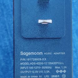 Sagemcom AC/DC Adapter #1(contact info removed)9-XX Model # ADS-42DG-12 - 12V 3.5A