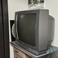 Vintage HITACHI 36FX48B CRT Television Rare & Collectible