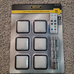 Defiant 6-Pack LED Accent Lights with Remote Control 4 Colors, Timer