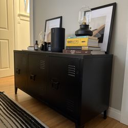 Black metal TV Stand Or Storage