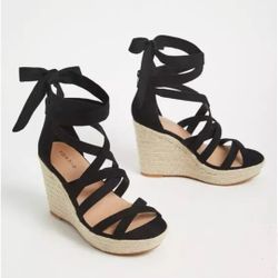 Ankle Wrap Platform Wedge (WW) 