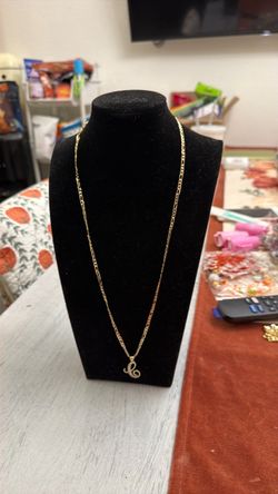 Gold Plated Initial Necklace – Letters A & C ✨
