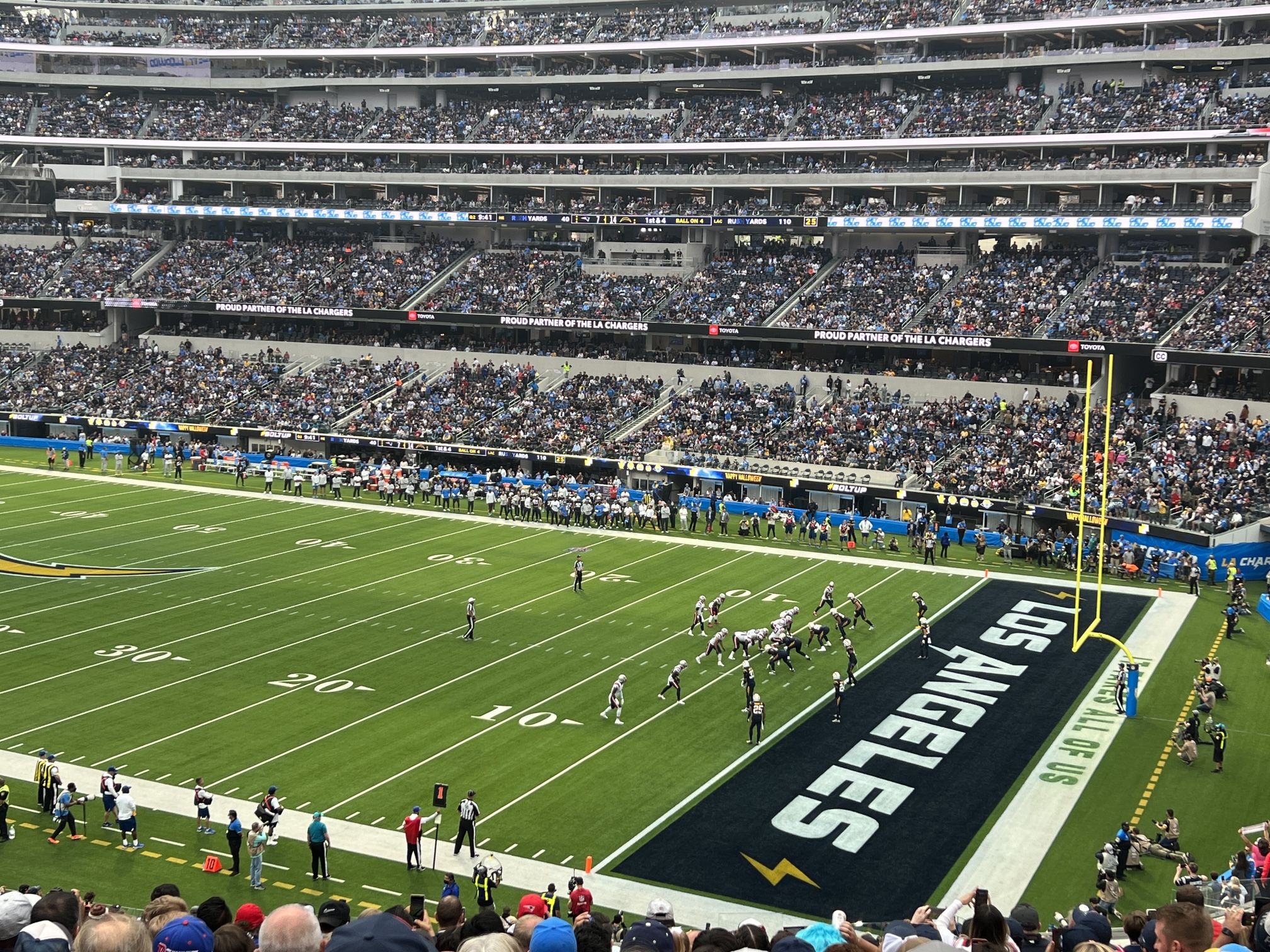 LA Chargers 4 season tickets Broncos 9/21 Commanders 10/5 Steelers 11/9 Raiders 11/30 Prices In Description