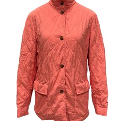 LORA PIANA Quilted Lightweight Pink Jacket Size:42