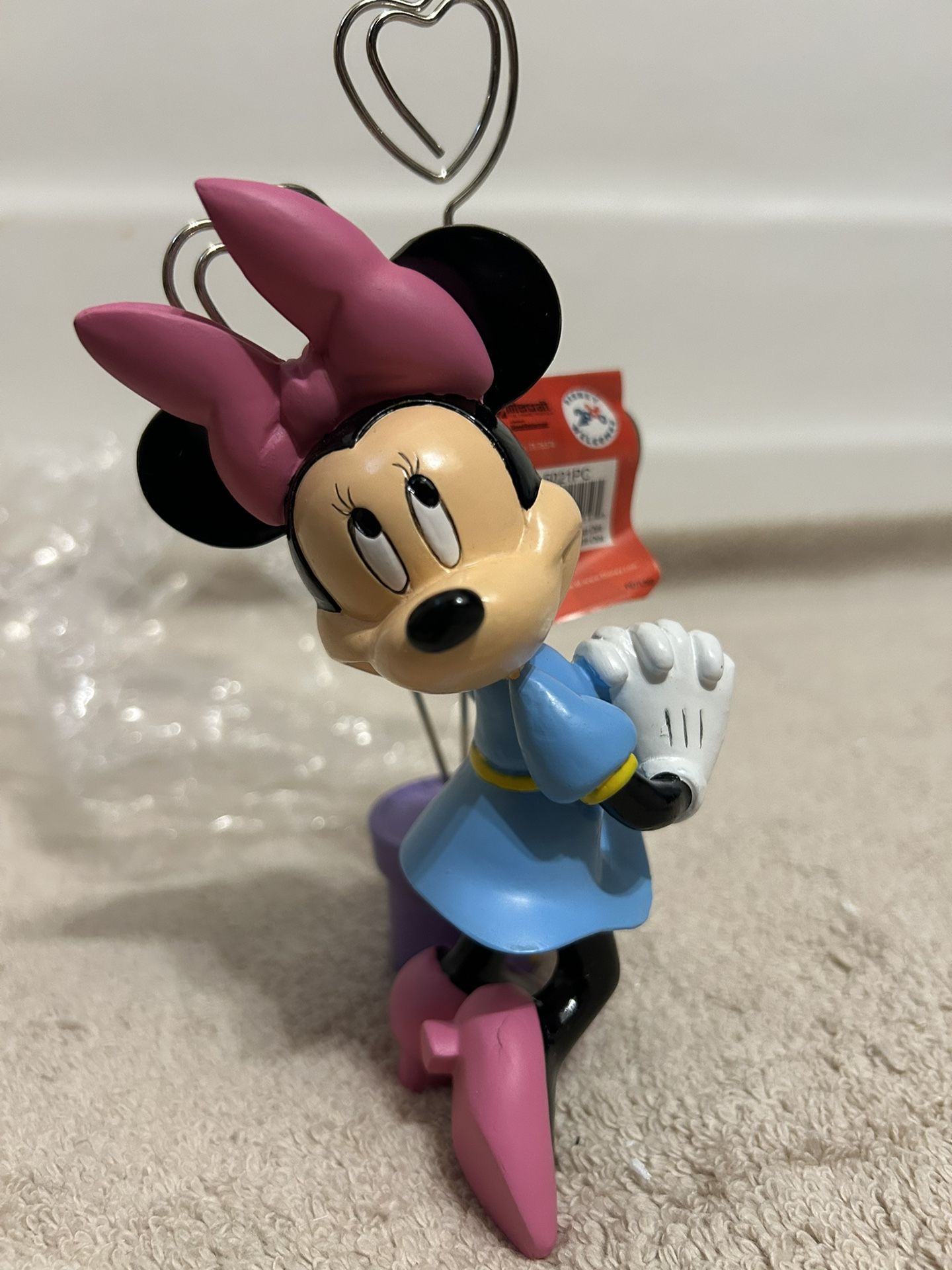 Disney Minnie Mouse Photo Holder (New) Measures 7” (H)