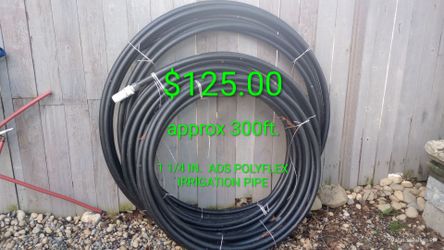 1 1/4 poly flex irrigation pipe.