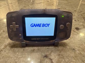 Glacier Clear GBA with backlight mod