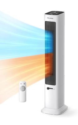 Oscillating Tower Fan and Heater Combo for Summer and Winter Use - BRAND NEW STILL IN BOX