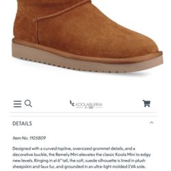 Women’s Uggs Remley Mini Size 6 Never Worn In Box