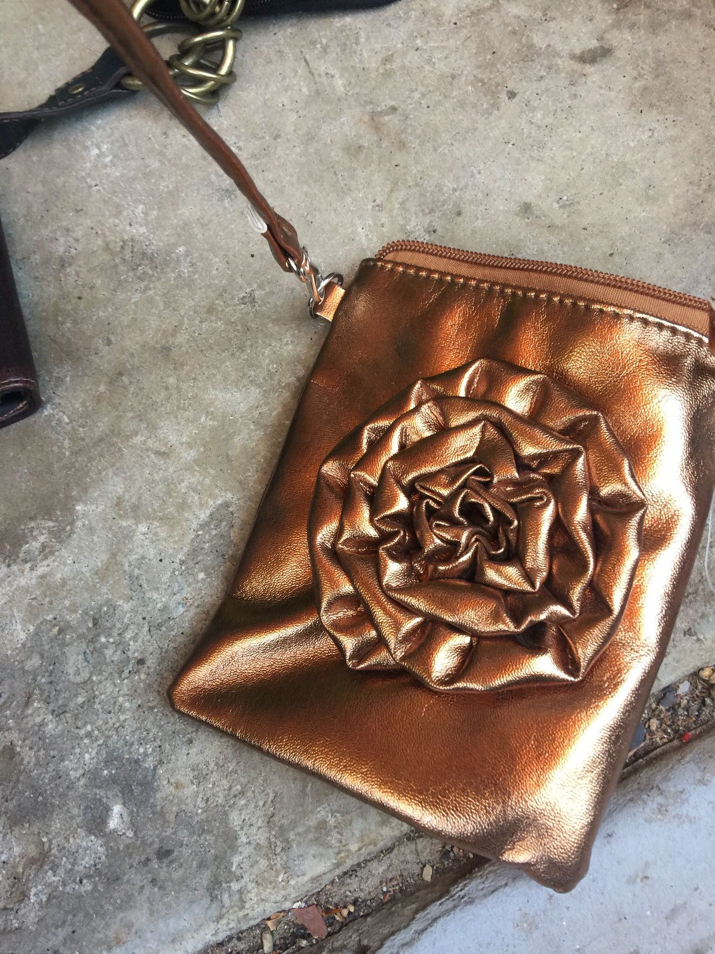 Small purse bronze purse