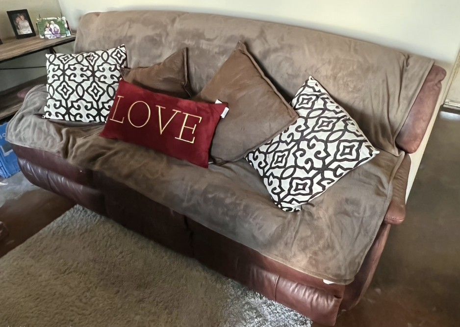 Couch With With Recliners. *Moving SALE*