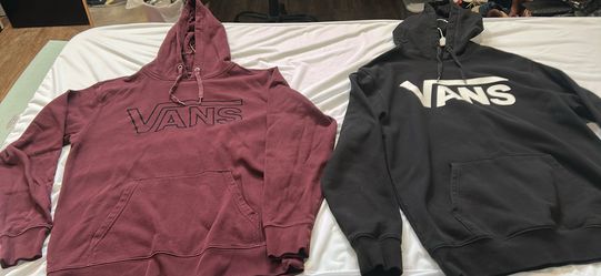 Vans Hoodies. Maroon Size Small. Black Size Medium. Excellent Condition