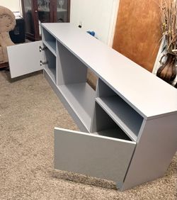 TV Stand for TVs up to 65 Inches — 70-Inch TV Cabinet with 2 Doors — Living Room Entertainment Center,The measurements are in the photos. Gray color