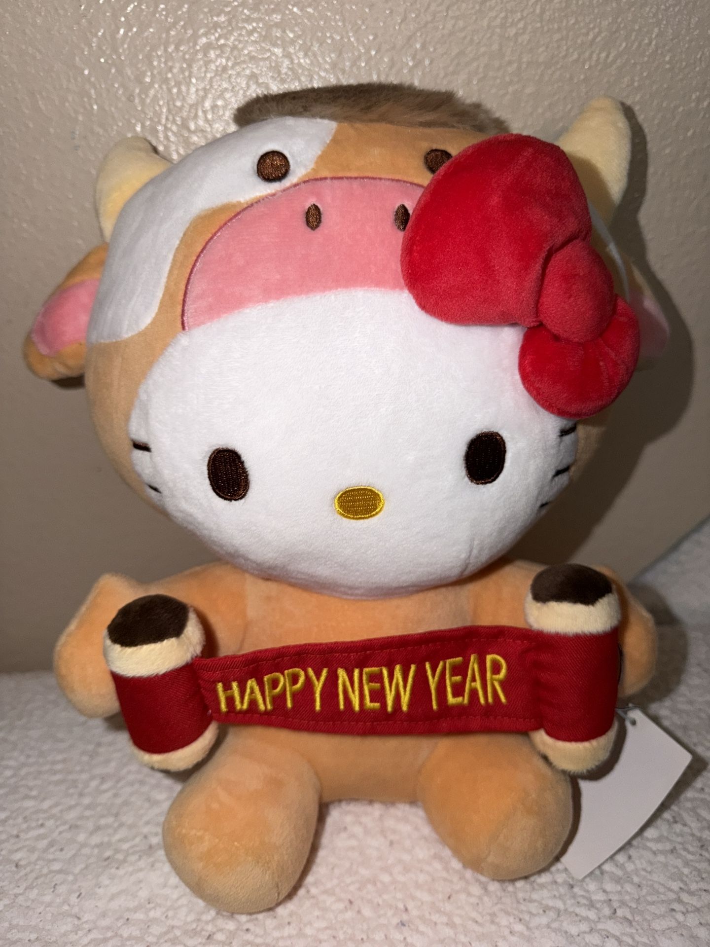 NWT EXT RARE Sanrio Hello Kitty Year Of The Ox Limited Plush 12”