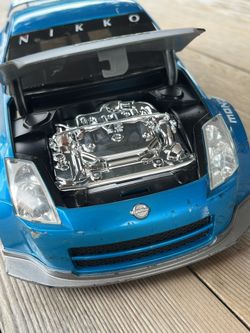 Nikko 2005 Nissan 350z RC Car JDM drift blue race car VQ NO
