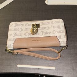 Juicy Couture Tan Wristlet Wallet 