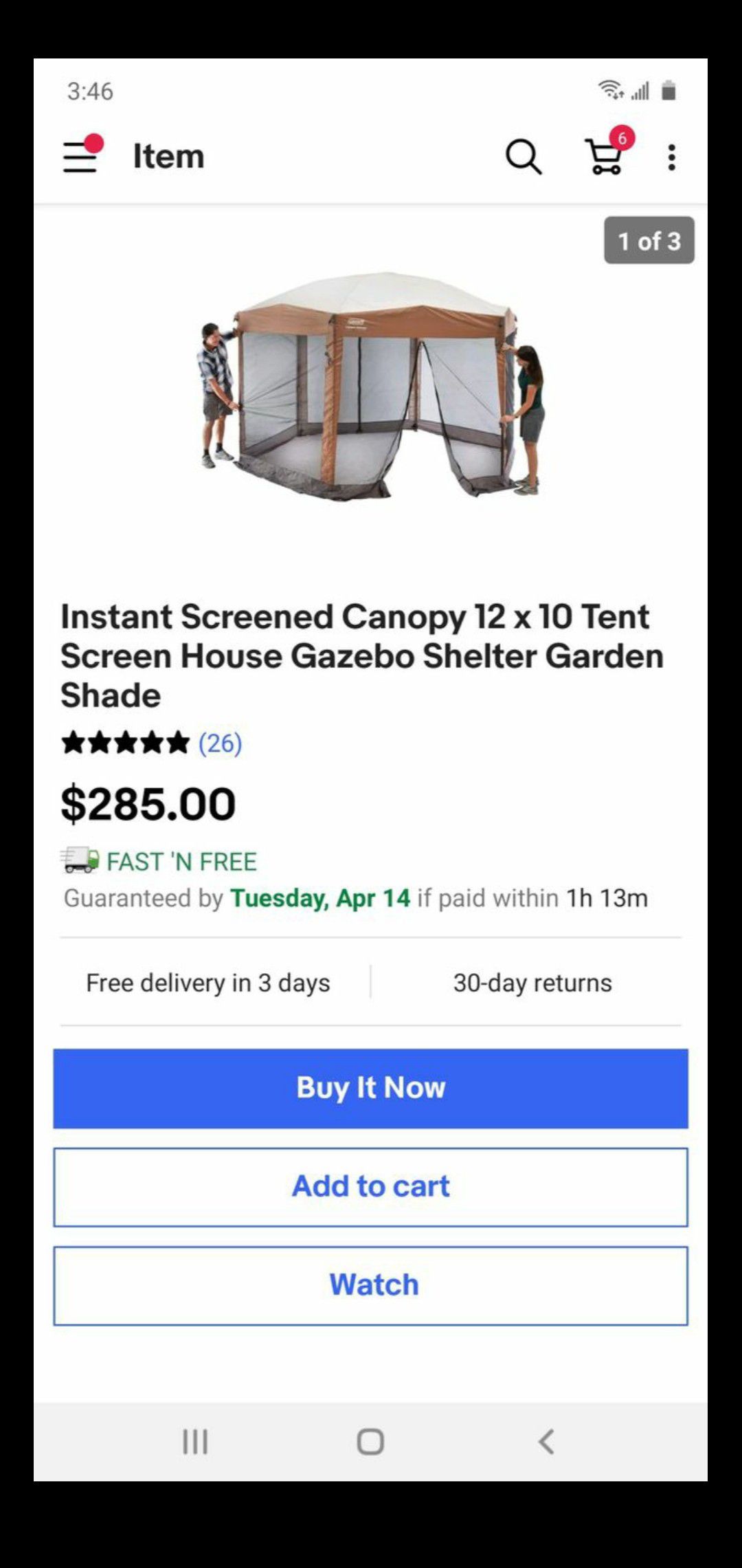12x10 canopy tent brand new.