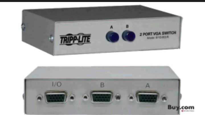 Tripp Lite Manual VGA/ SVGA Switch- monitor switch 3 ports