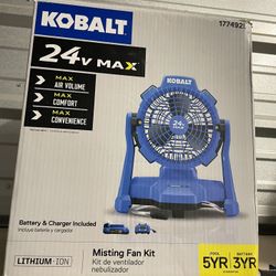 Kobalt Fan Kit Includes Baterry And Charger