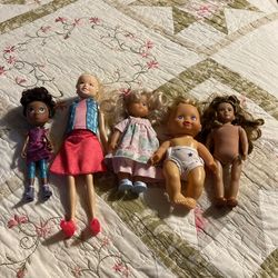 Six Assorted Doll Excellent Condition