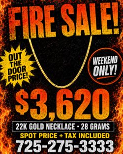 22K Yellow Gold Necklace – 28 Grams – Ask for David